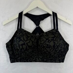 Under Armour HeatGear Sports Bra Print Racerback Medium Support Women LG READ